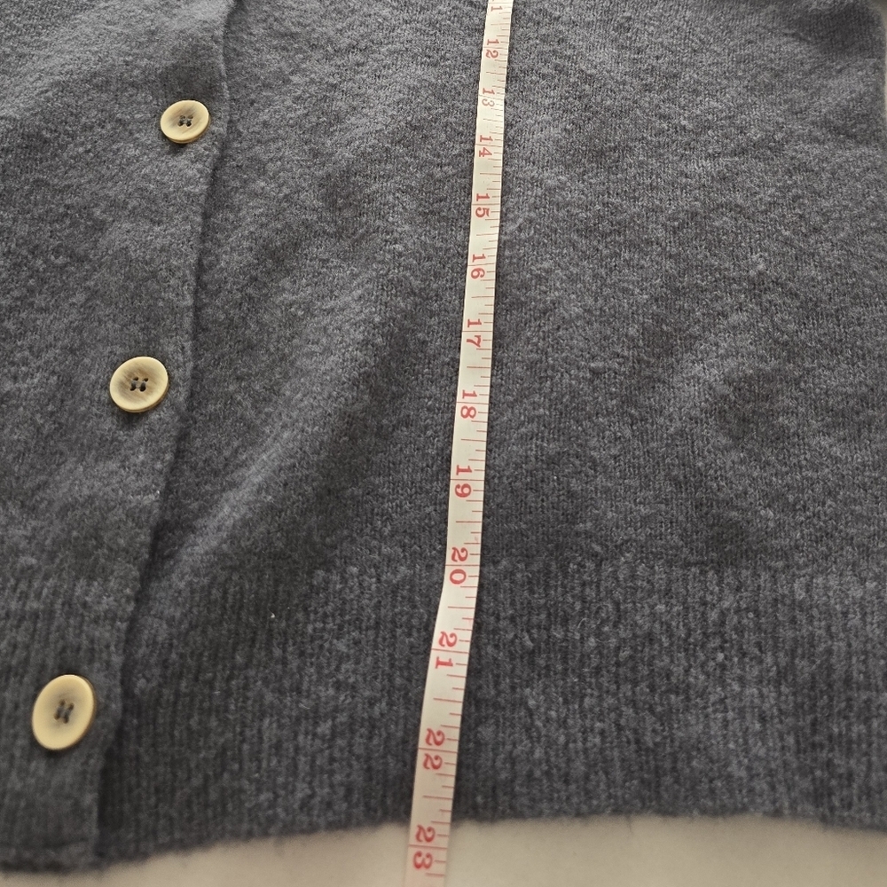 NWT Favorite Daughter The Varsity Wool Blend Cardigan Size XL In Slate Color - Picture 5 of 16